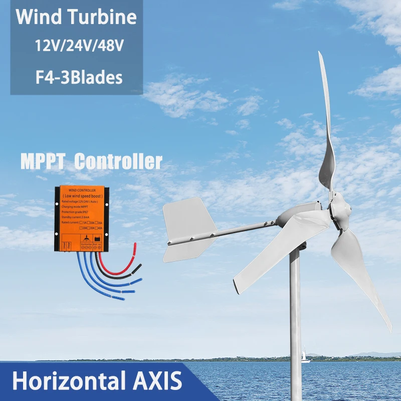 10000W 20000W Wind Turbine Generator Complete Set 96V 48V 24V 12V Free Energy Generators Windmill With MPPT Controller