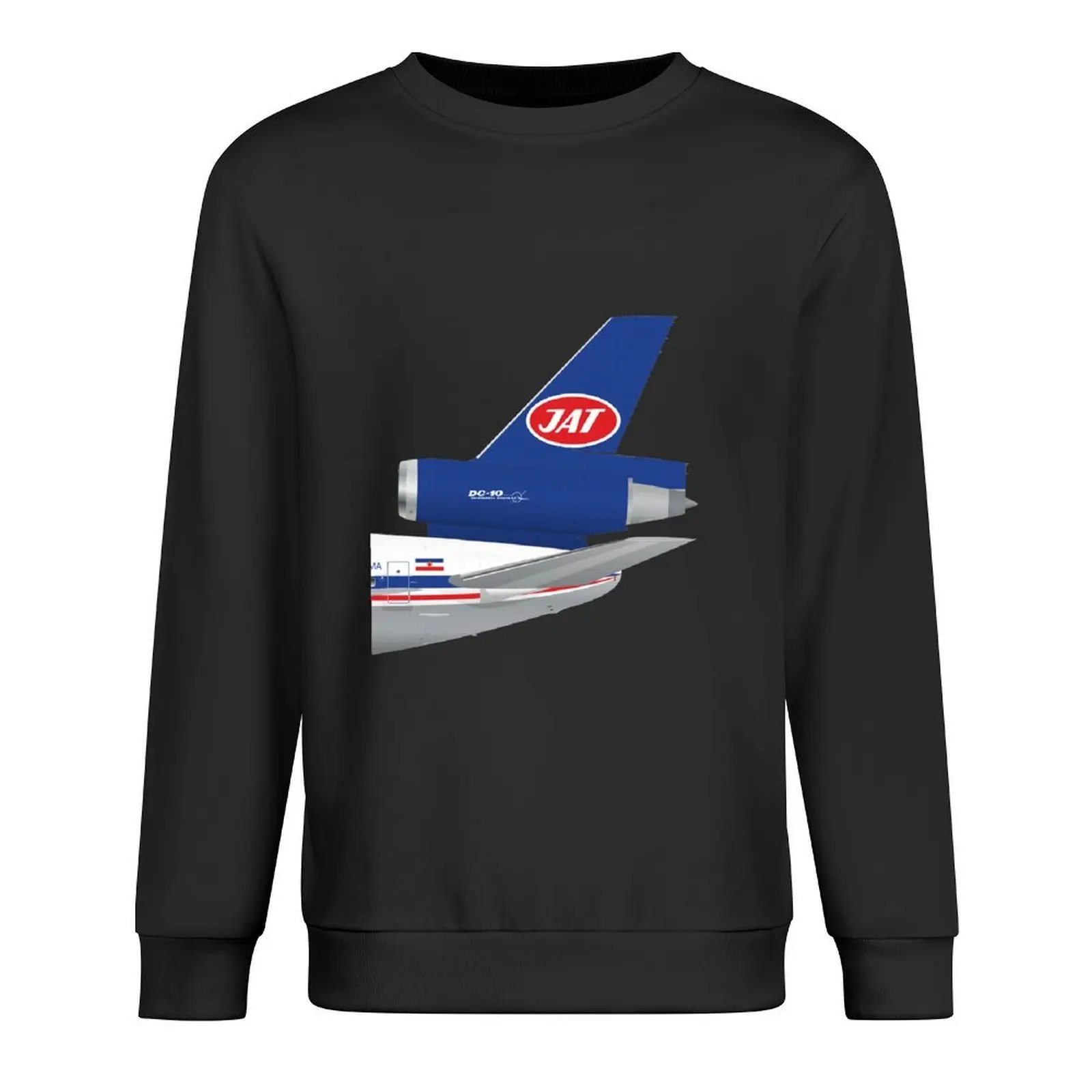 

Wings In Uniform - DC-10 - JAT Jugoslav Airlines 70s Pullover tracksuit men clothing autumn new products new sweatshirt