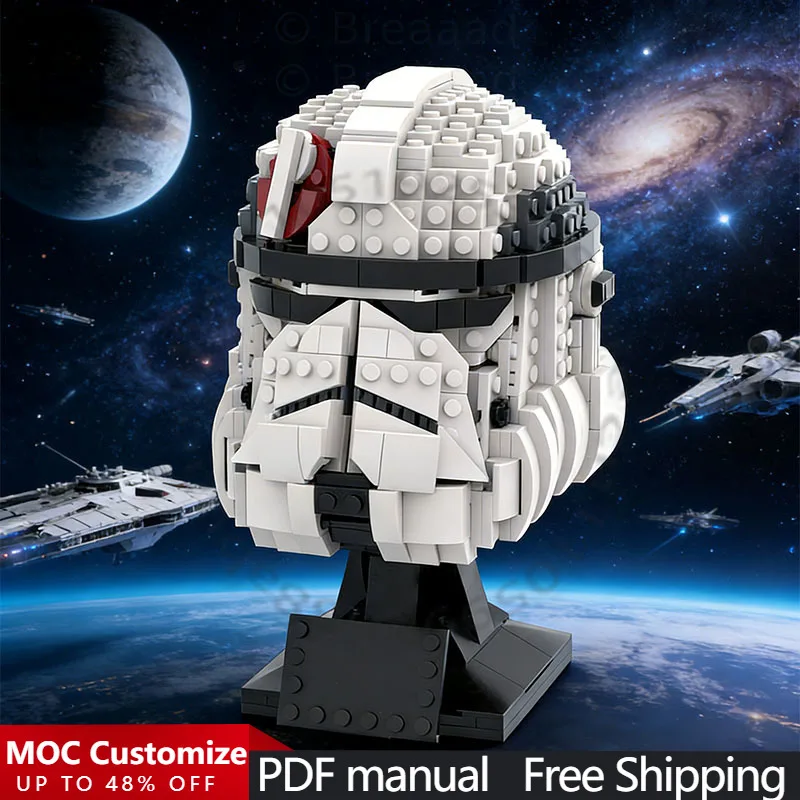 

672 PCS Popular Game Character Series Helmet Collection MOC Customize Modular Building Block Creative DIY Boy Assembly Toy Gift
