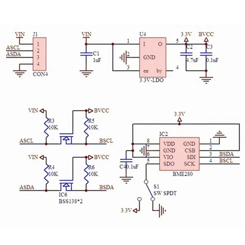B49C GY-BMP280 5V Barometric Pressure Sensor Digital Module For Arduino