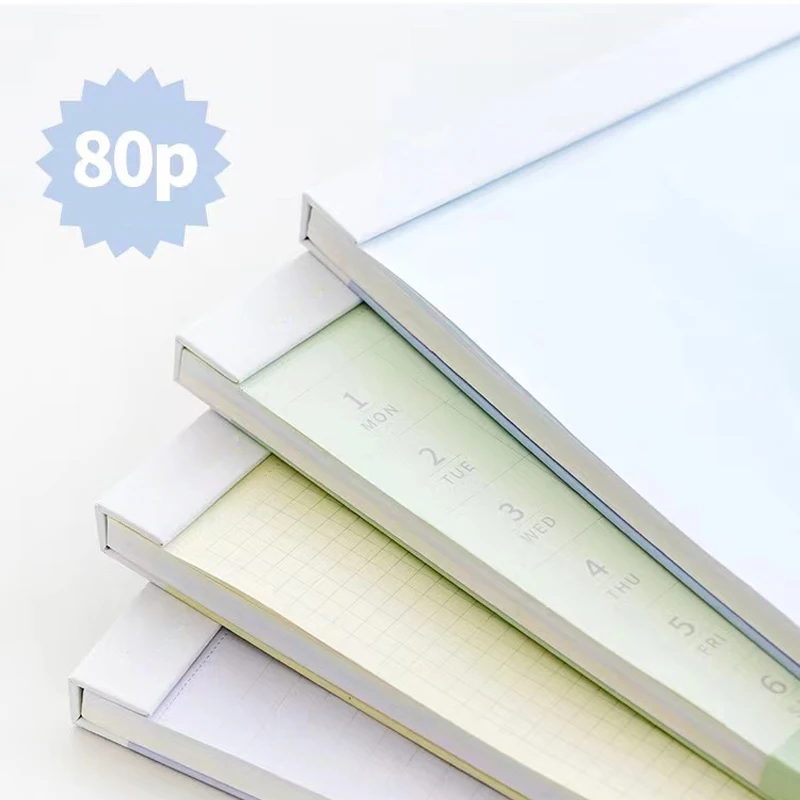 1PC Tearable Paper Notebook Student Notebook Memo Pad A5 Notebook Study Notes Draft Notebook