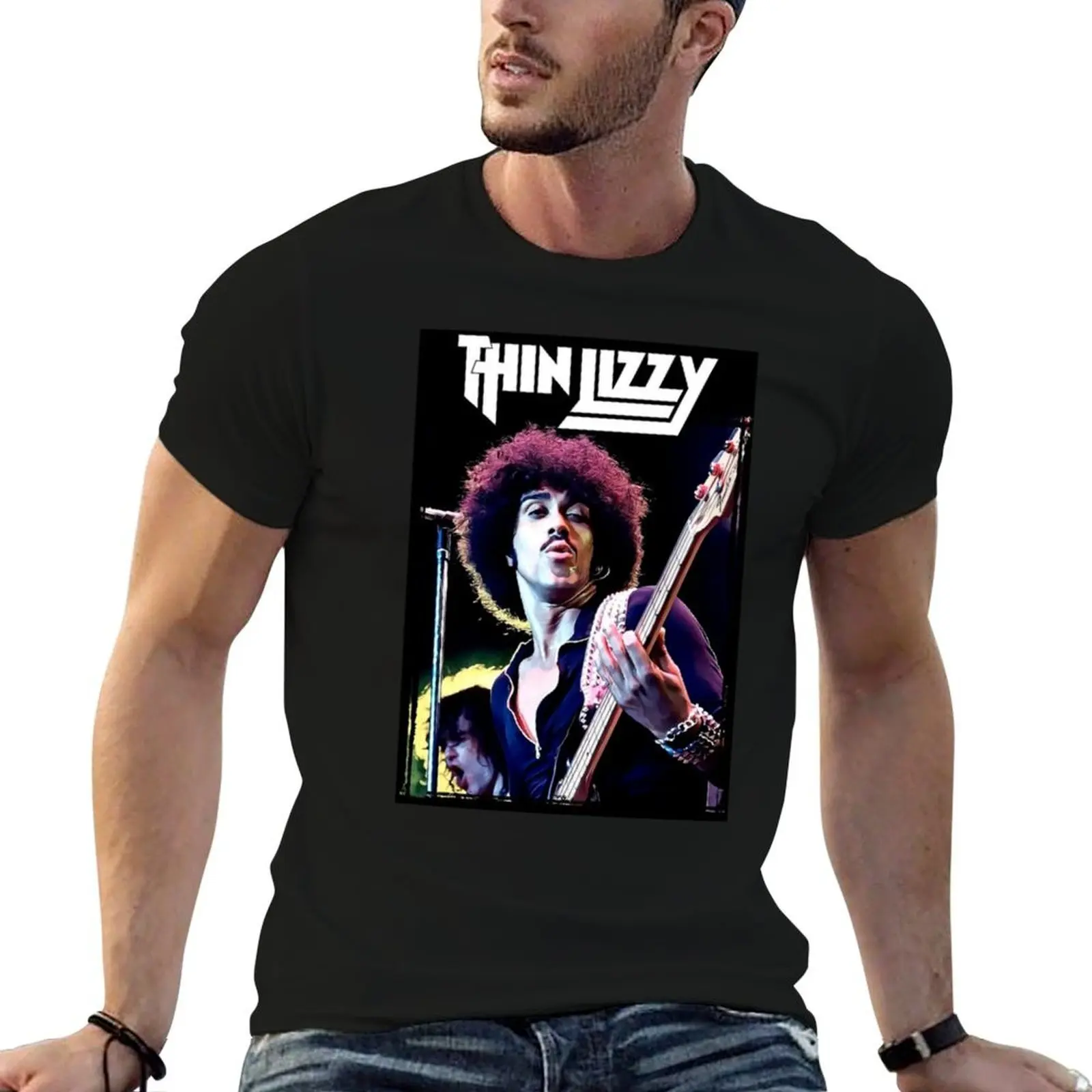 

Thin Lizzy T-Shirt man t shirt luxury man t shirts high quality luxury brand T-Shirt