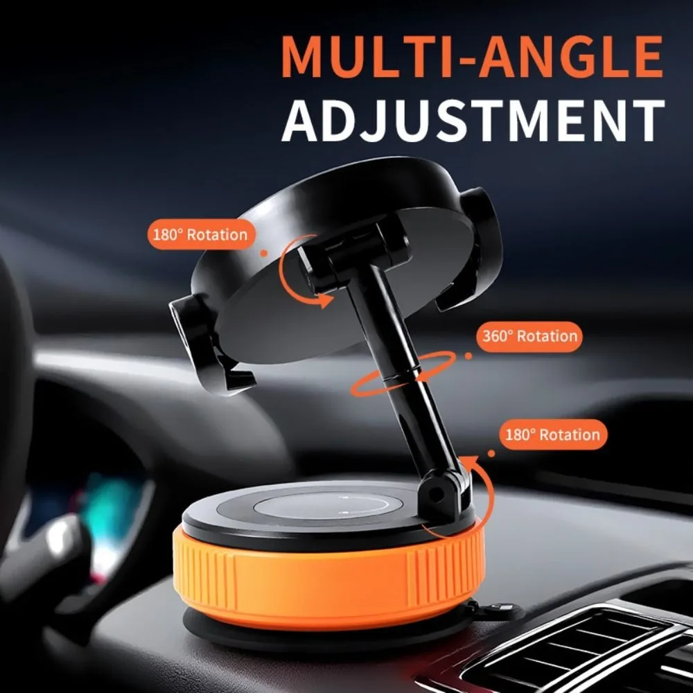 جديد فراغ حامل هاتف السيارة المغناطيسي طوي قابل للتعديل شفط كأس الهاتف جبل 360 ° قوس الامتزاز الدوران سطح أملس #3