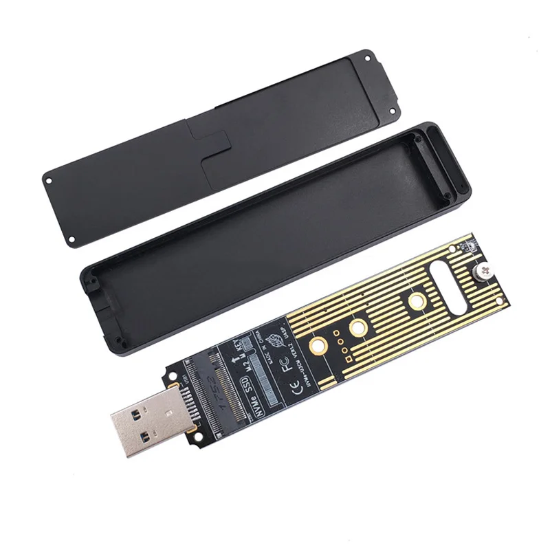 Caja SSD M2 SSD NVME, carcasa USB 3,1 tipo A a PCI-E M.2 NVME, carcasa para disco duro móvil, carcasa M.2 SSD, adaptador USB M.2