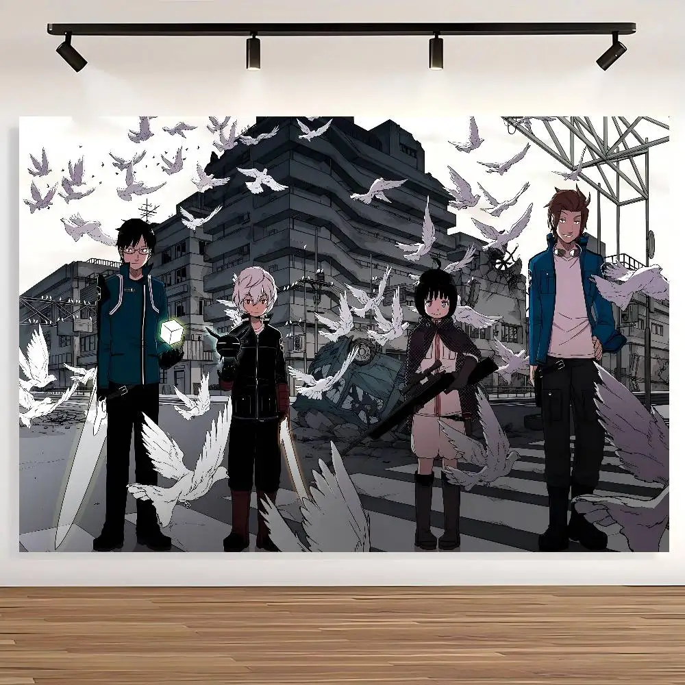 أنيمي الكرتون العالم الزناد خلفية الديكور الأطفال عيد ميلاد الطفل دش صبي فتاة عيد ميلاد سعيد راية الطرف الديكور #6