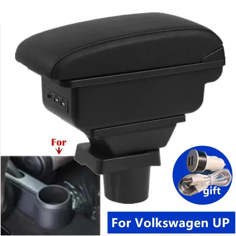 Für Volkswagen UP Armlehnenbox Für Skoda Citigo VW UP Seat Mii Auto-Armlehnenkonsole Aufbewahrungsbox Spezielles Nachrüst-Autozubehör