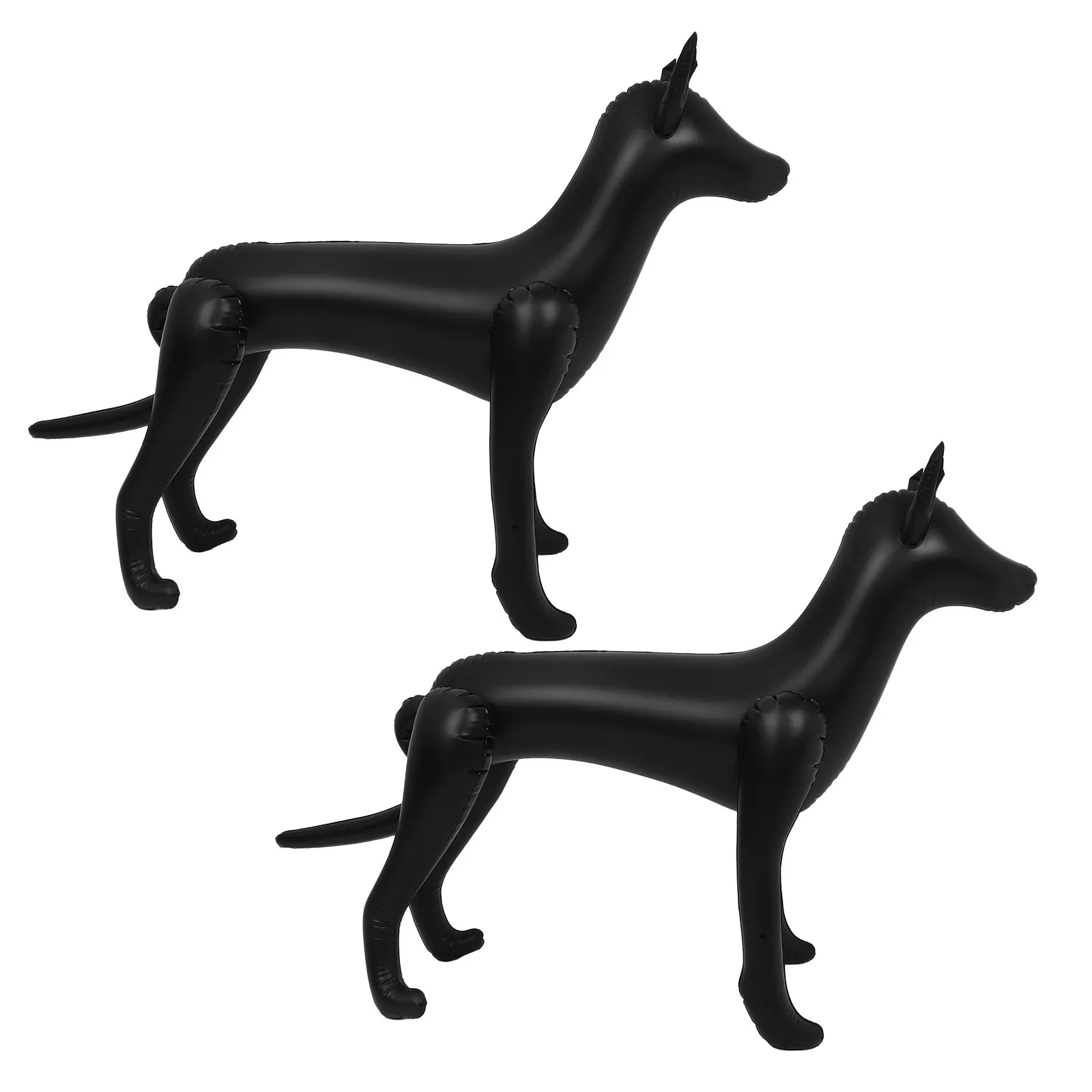 2Pcs Inflatable Dog Mannequin Pet Clothing Display Stand PVC Blow Up Rack Lightweight Waterproof Suitable for Stores Home