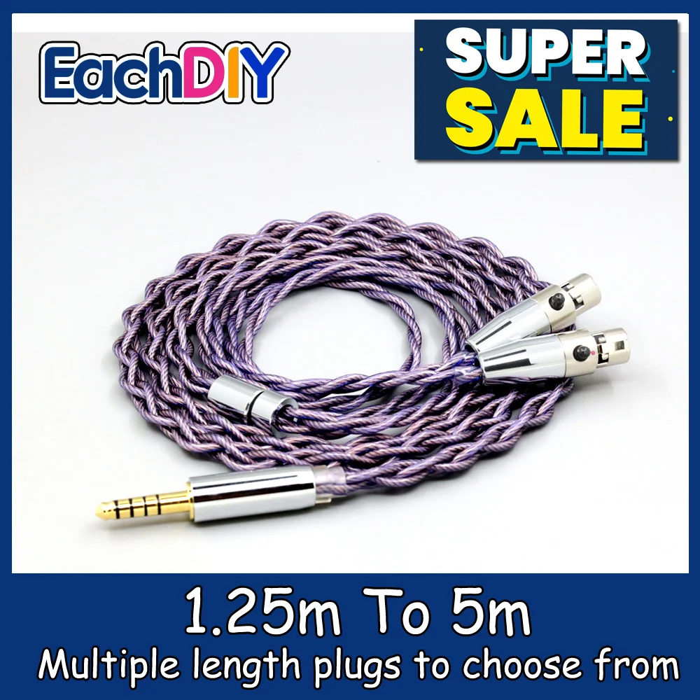 

Type2 1.8mm 140 cores litz 7N OCC Headphone Earphone Cable For Monolith M1570 Over Ear Open Back Balanced Planar LN007872