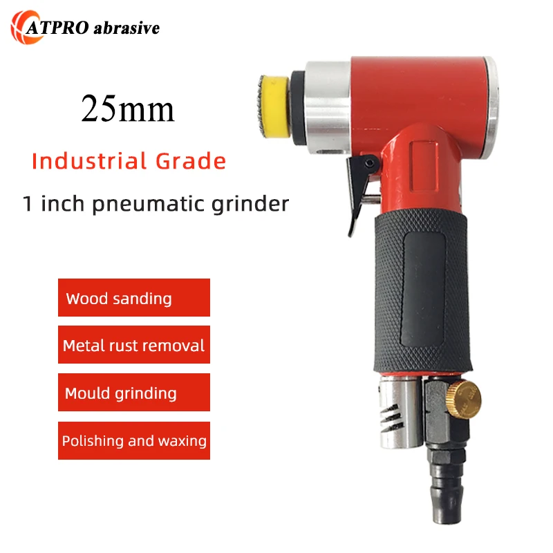 

Industrial Dry Mill 1 Inch 25mm Air Mill Pneumatic Sander Sandpaper Grinder Grinder Head Small Accessories High-speed Tools