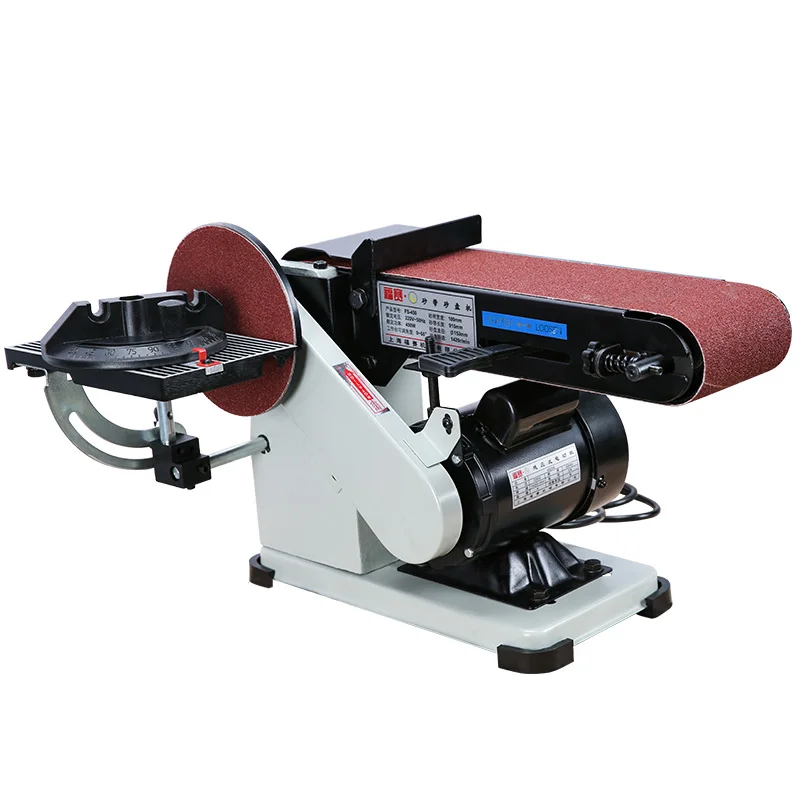 TLF 450W elektrische houtbewerkingsmachine 4\"X 6\" riemschijfschuurmachine 6\" riembreedte 9\" schijf industriële kwaliteit voor hotels nieuwe conditio