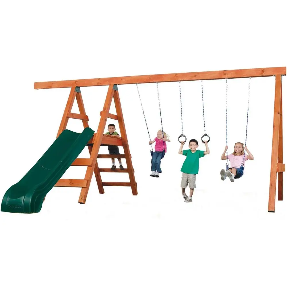 

DIY Deluxe Play Set Hardware Kit with Slide (Wood Not Included)