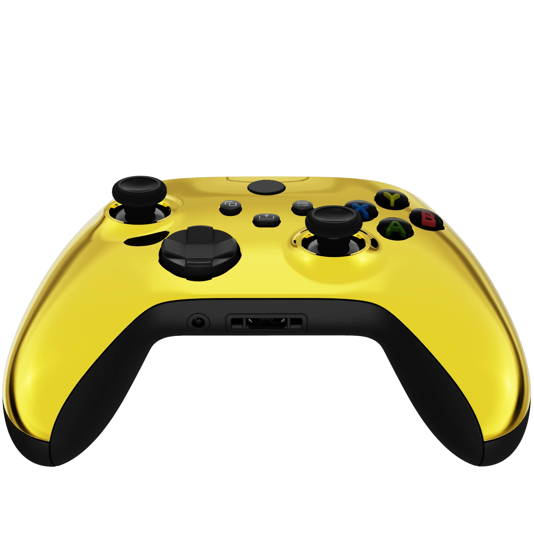 eXtremeRate Replacement Front Housing Shell Cover for Xbox Core Wireless Controller ( Xbox Series X/S ) - Chrome Glossy Series