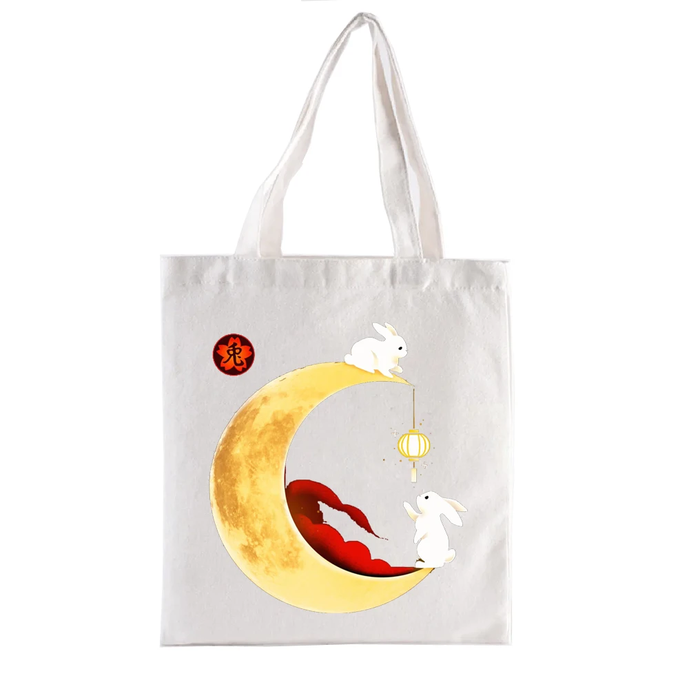 Ying Yang Fire Water Drago Graphic Print Shopping Bags Geek Series Canvas Tote Bag Aesthetic Funny Women\'s Handbags for Women