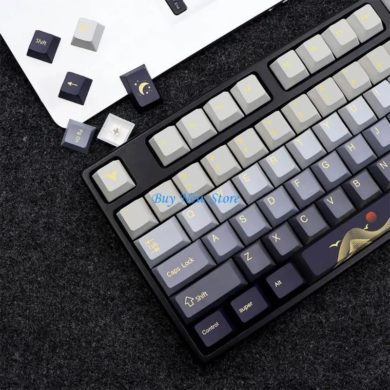 

20CE 136-Key Keycaps Cherry PolarDay For MXSwitches 61 64 68 84 96 104 108