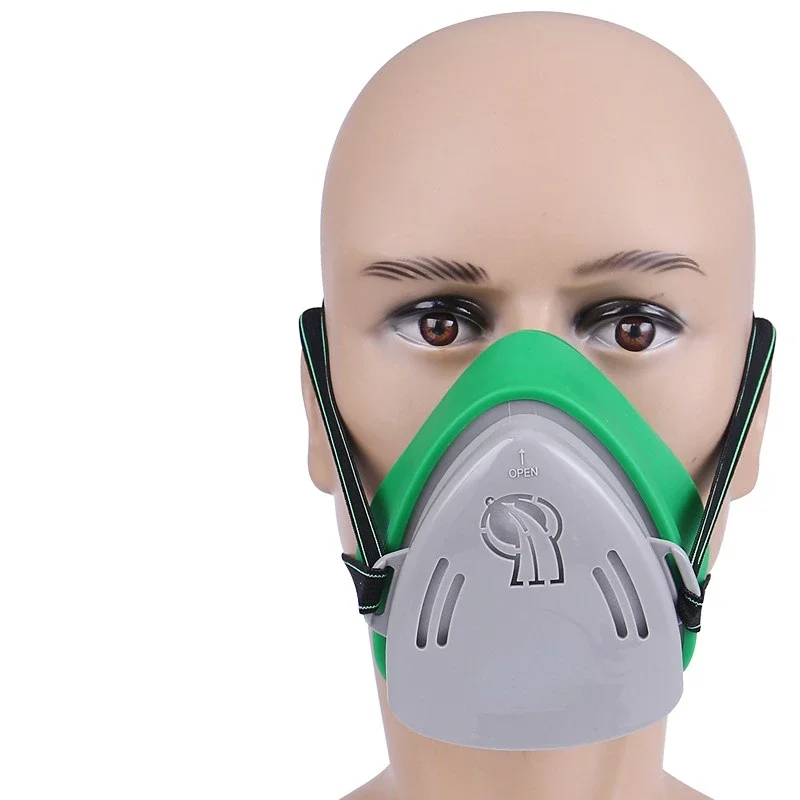 Professional Dust Mask Dust Proof Respirator Rubber Work Safety Mask For Builder Carpenter Daily Haze Protection