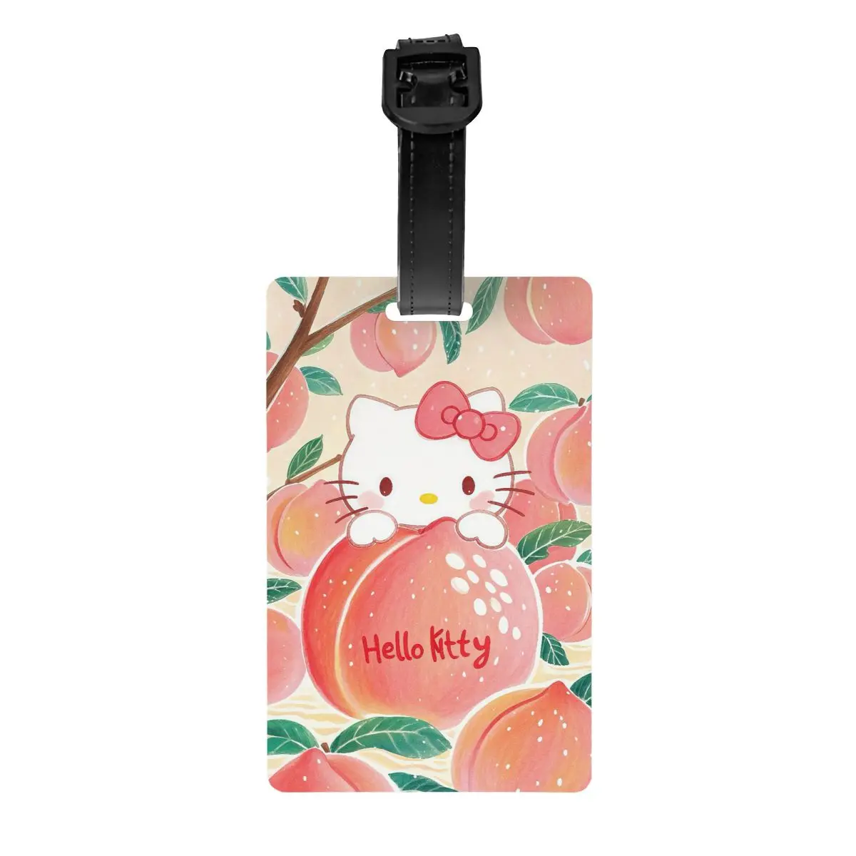 

Cute Cartoon Cat Hello Kitty Luggage Tag for Travel Suitcase Privacy Cover ID Label