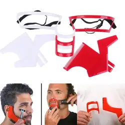 2/3/4Pcs/Set Neckline Shaving Template Guide Haircut Kit Tool Men Beard Hair Goatee