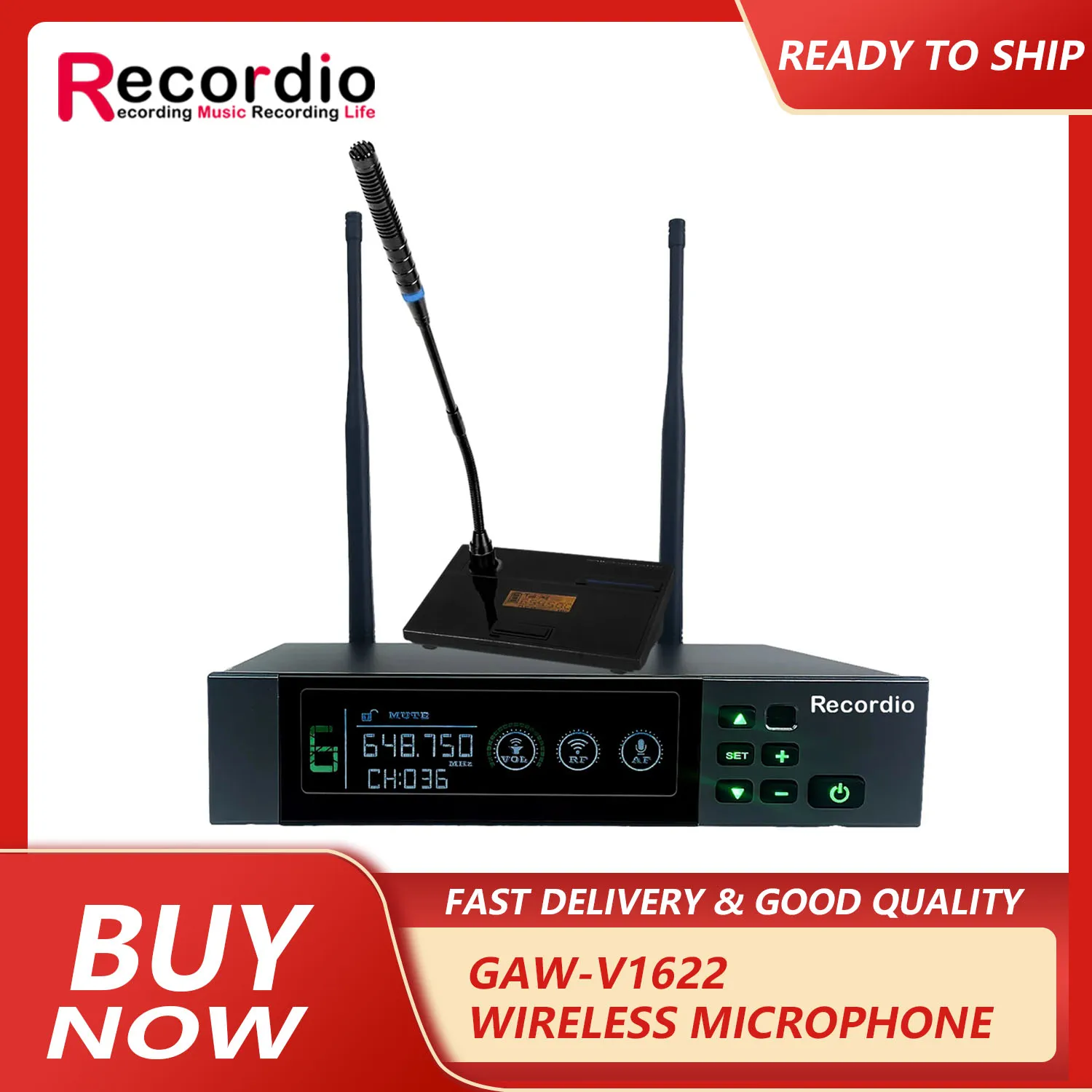 

GAW-V1622 Professional single-channel UHF wireless microphone system suitable for karaoke KTV churches