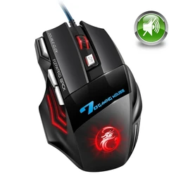 Wired Gaming Mouse Gamer Mouse Silent Computer Mouse Backlit Ergonomic Mause 7 Button RGB Backlight USB Mice Mute For PC Desktop