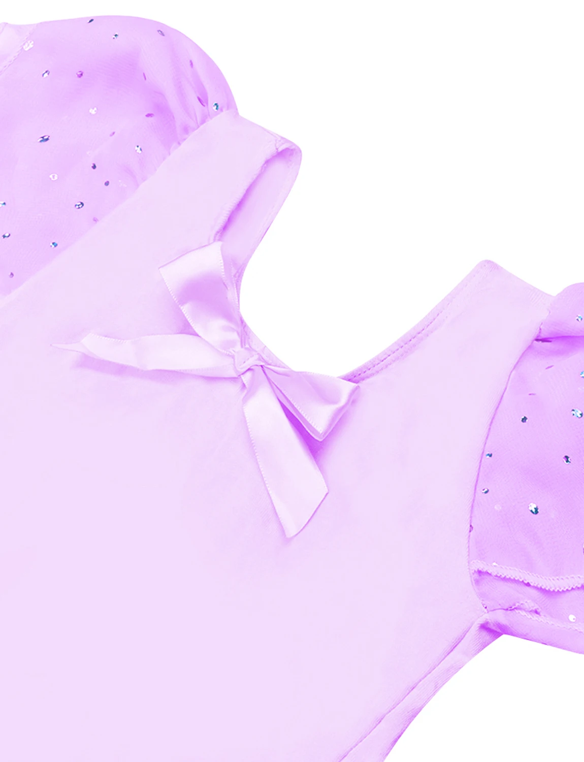 Glitzer-Trikots für Mädchen für Ballett, Tanzkleid mit Tutu-Rock, Rüschenärmel, Ballett-Trikot, Performance-Kleidung – Detail 26