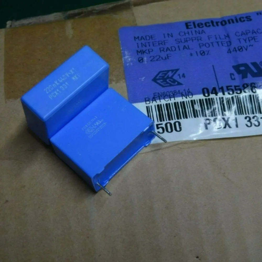 5pcs/lot MKP331 0.22uf 440vAC 220nf u22 224 K X1 Brand New 22mm Film Capacitor PCX1331J41224