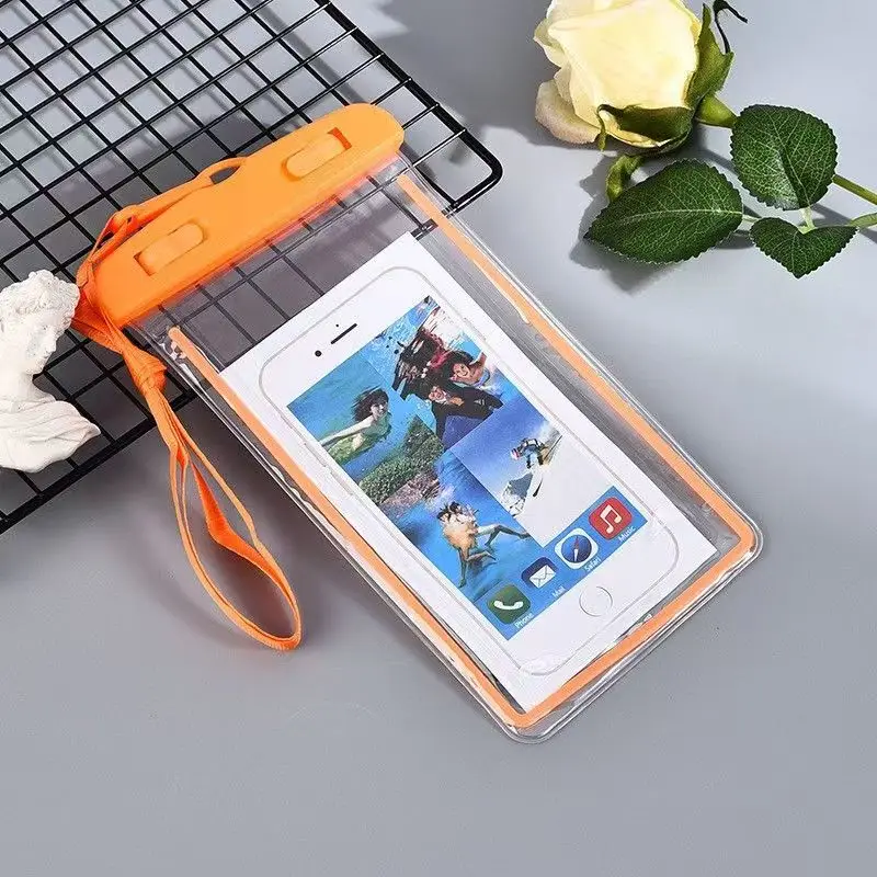 Night Light Mobile Phone Waterproof Bag Cover For iphone Samsung Huawei Swim Diving Water Wading Mobile Phone Protective Case