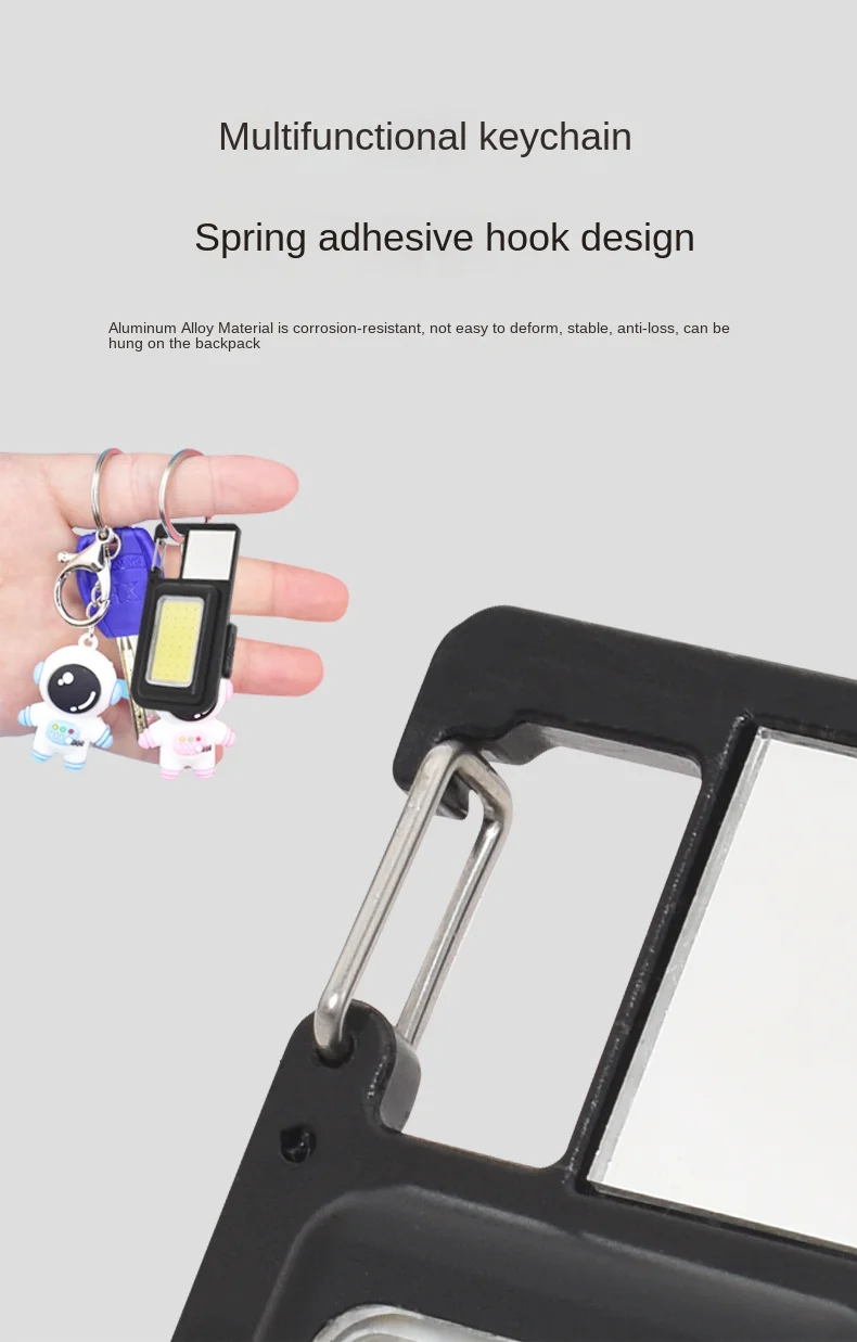 Mini LED 1500LM Flashlight Work First Aid Light Makeup lamp Portable Pocket Keychains USB Rechargeable For Outdoor Camping