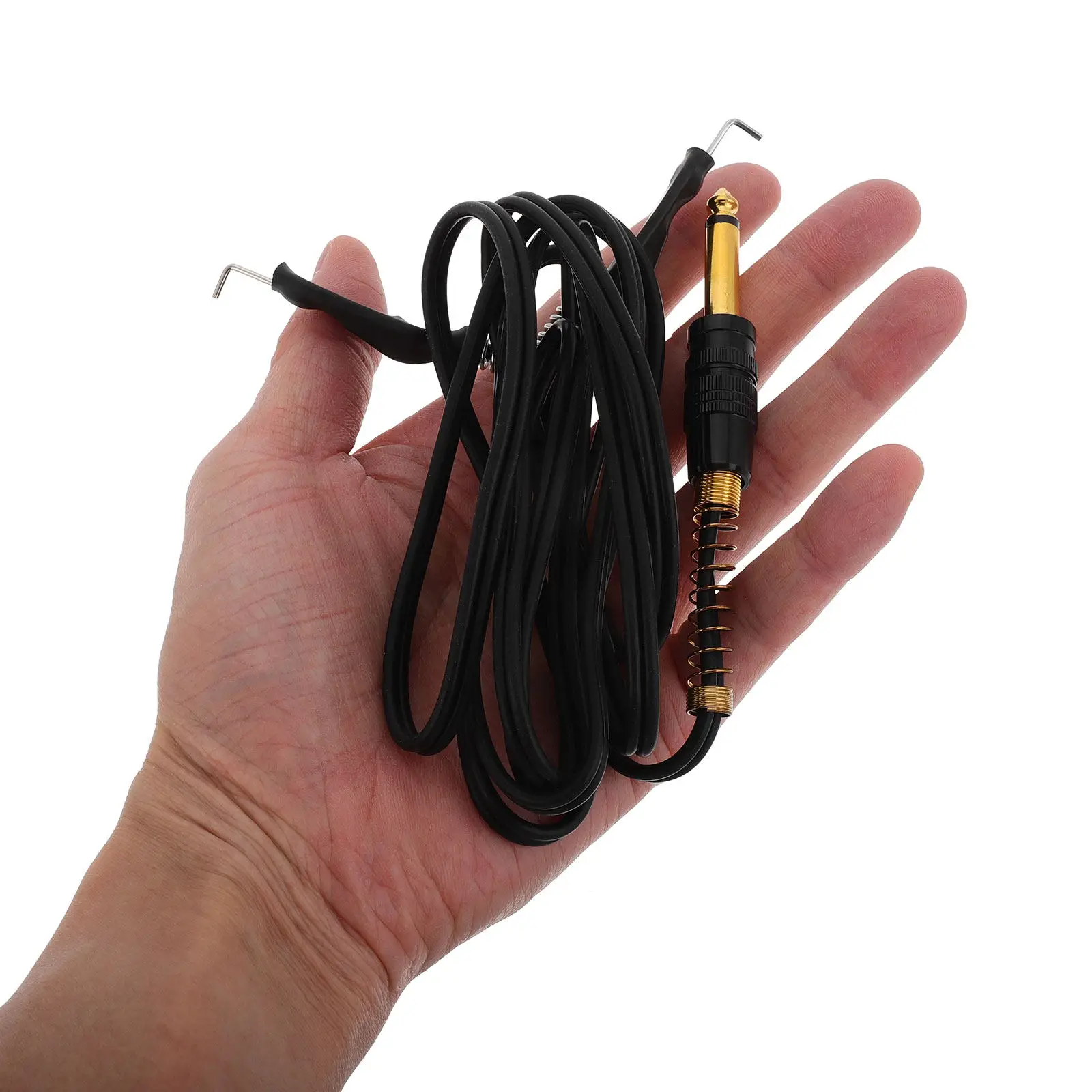 

Professional Tattoo Machine Kit Copper Frame Horn Design Thickened Plate Precision Liner Connection Cable for Beginners and