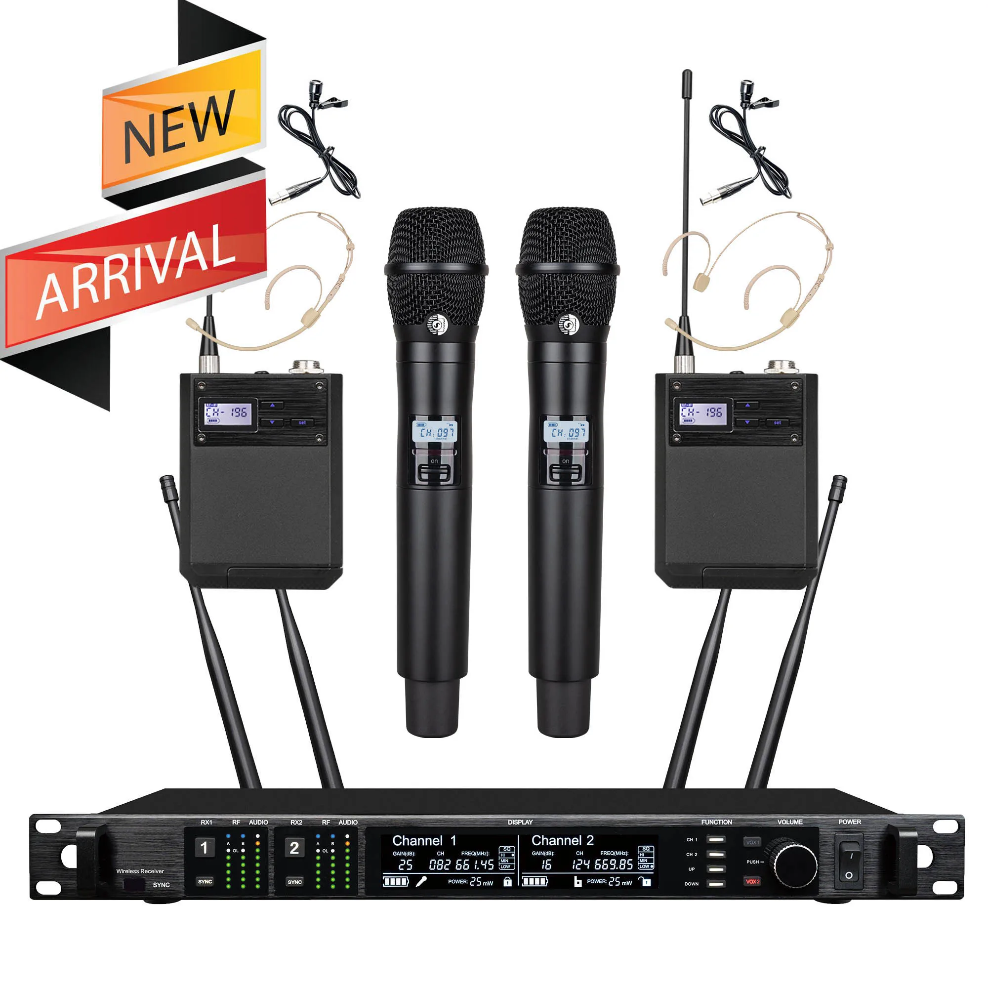 

Leicozic KSM11 Dynamic Core 500/600/900Mhz Professional Wireless Microphone 2 Channel Diveristy Microfono Stage Microfone KSM8