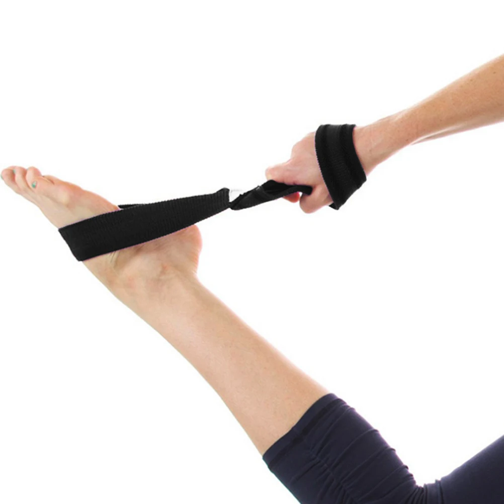 

Stretching Band Black Yoga Tension Band for Physical Therapy Pilates Dance Recovery Exercise Stretch Strap