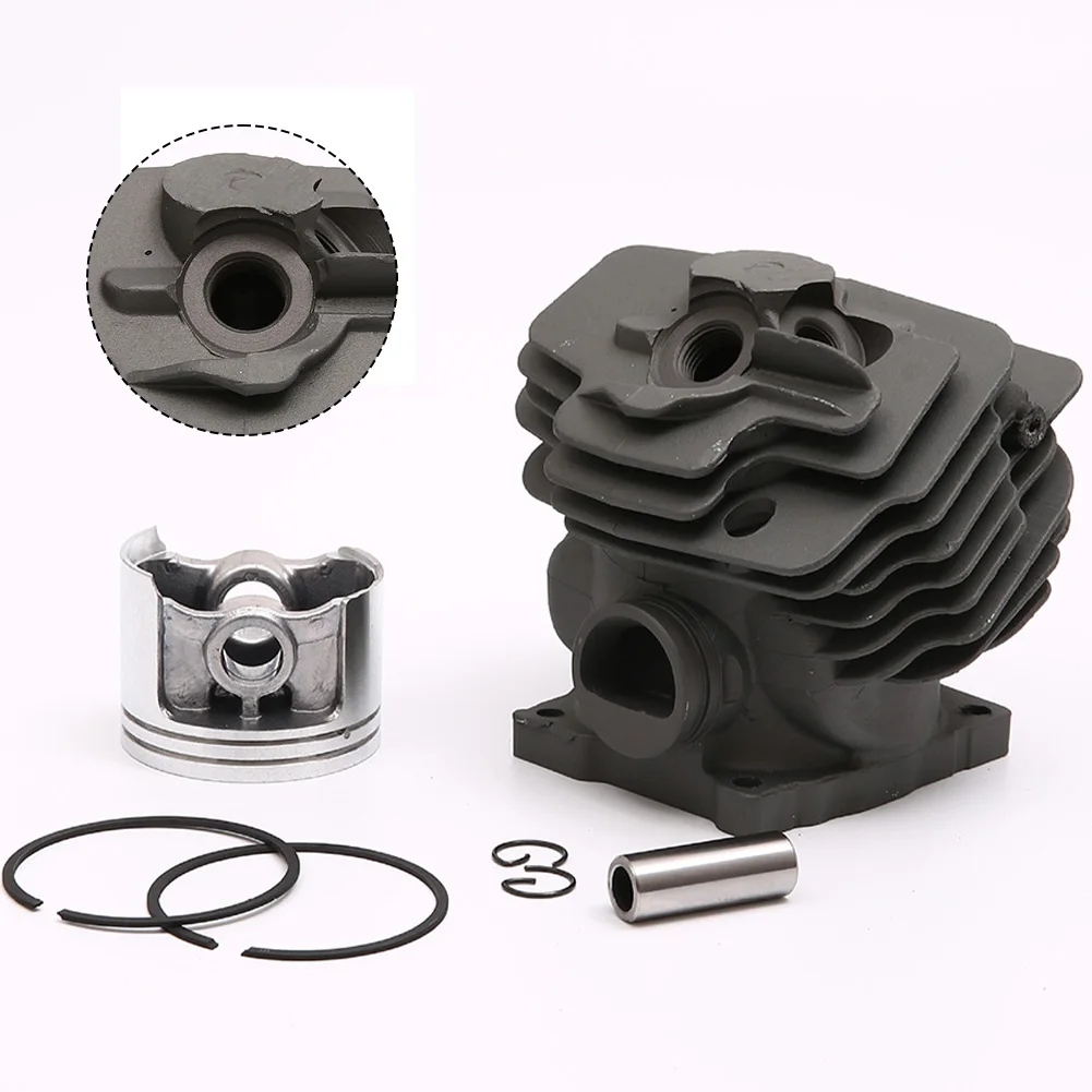 52mm Cylinder Piston Kit for SL MS382 Logging Saw with Complete Piston Ring Set for Improved Cutting Performance