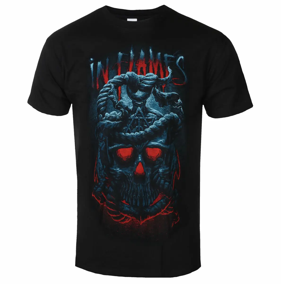 In Flames - Through Oblivion Art Pattern Melodic Death Metal Band T-shirt Casual Street Style Cotton T-shirt for Men and Women