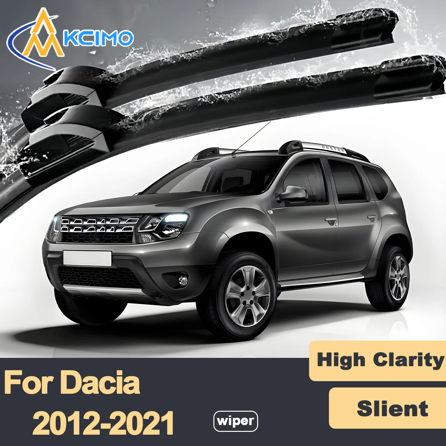 

Premium Rubber Durable Silent Windshield Wiper Blades 2pcs for Dacia Dokker 2012-2021 Renault Dokker Kangoo