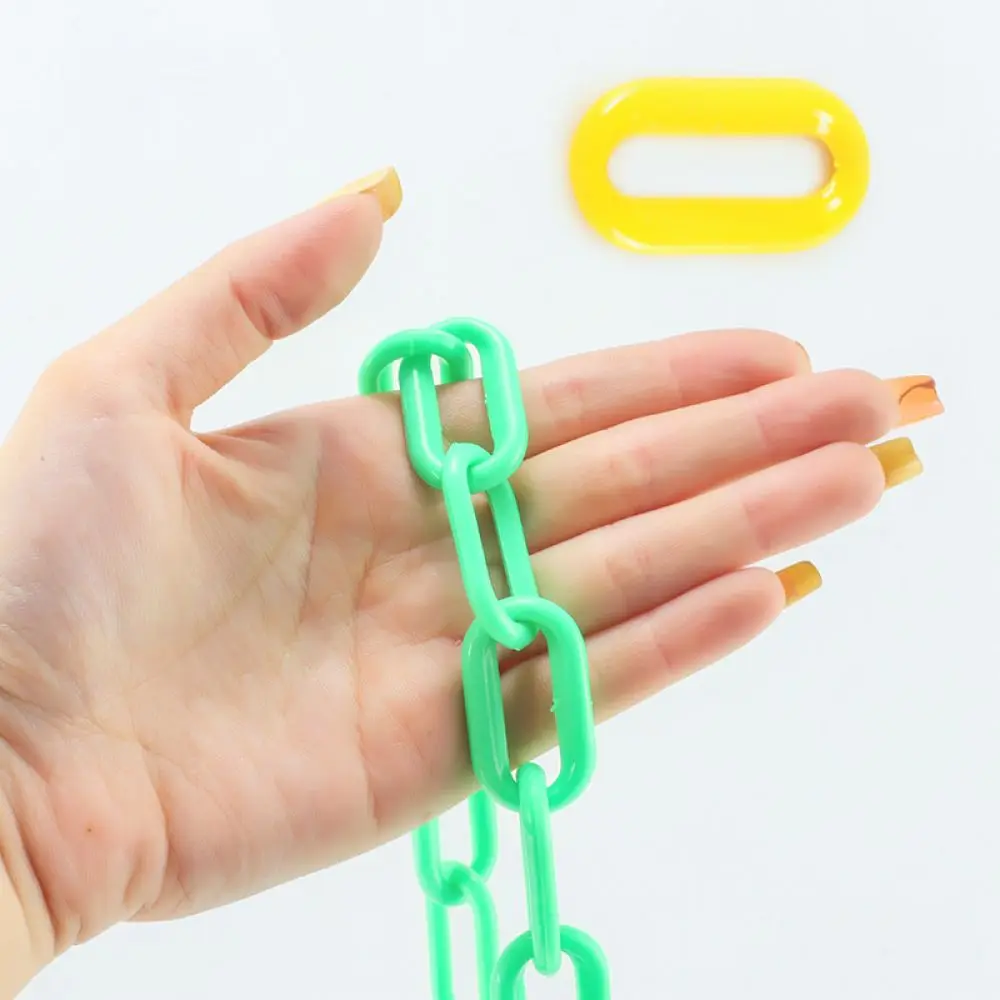 Robust Plastic Warning Chain Barrier For Warehouse Traffic Safety Crowd Management Perimeter Protection Durable Secure Link