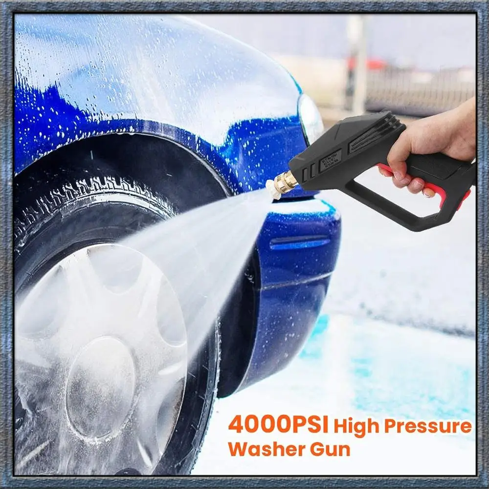 Mejores OFERTAS lavadora a presión 4000 PSI versión mejorada lavadora eléctrica de coche con M22-14 Mm y conector de entrada rápida de 3/8 pulgadas