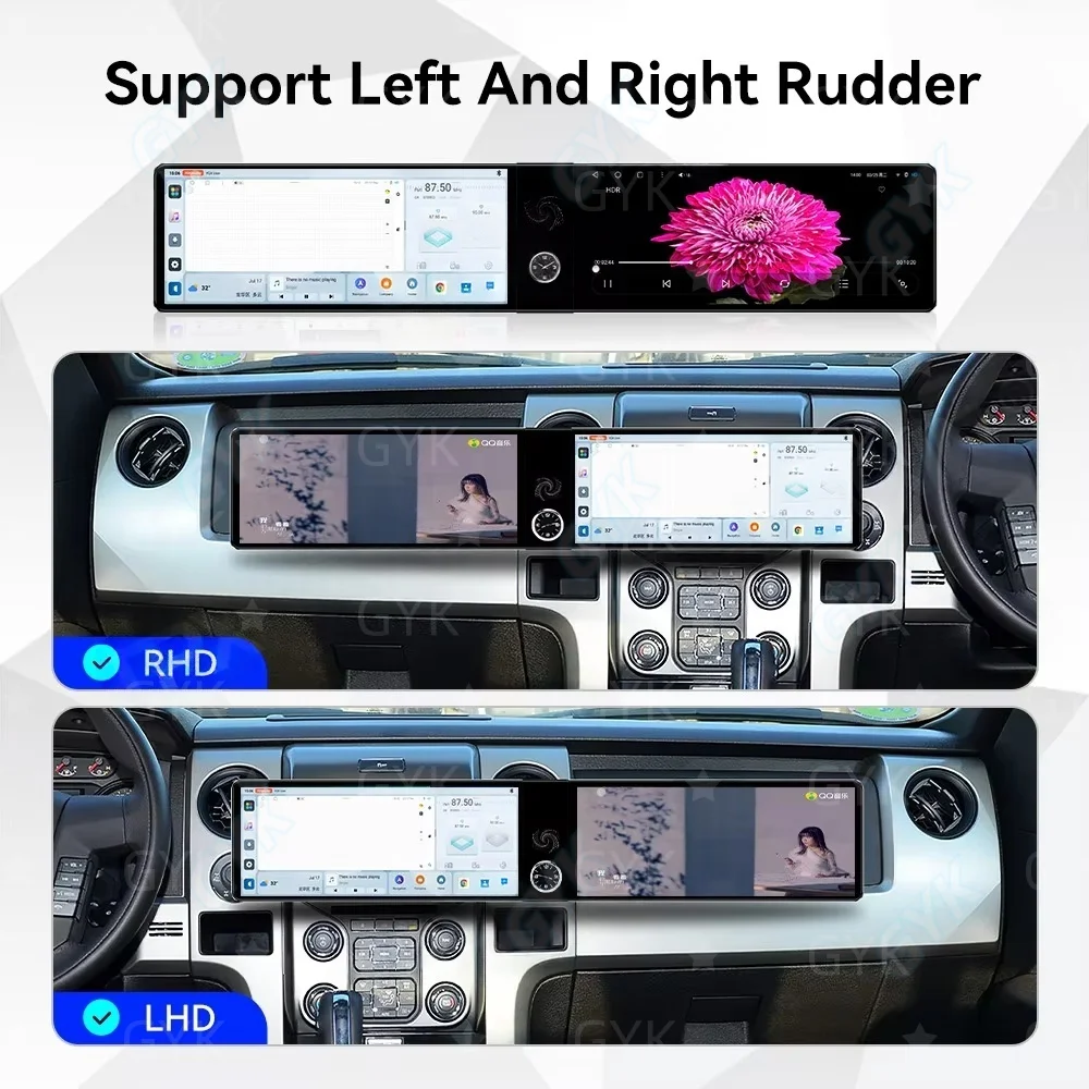 24.6 Inch Android For Ford f150 F150 F-150 CarPlay Multimedia Player Radio Tape Headunit Car GPS Navigation DSP 4G High Navi
