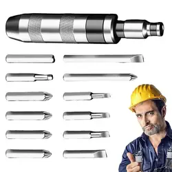 Manual Impact Screwdriver 13PCS Heavy Duty Manual Impact Driver Set Hammer Impact Screwdriver For Removing Damaged Frozen Rusted