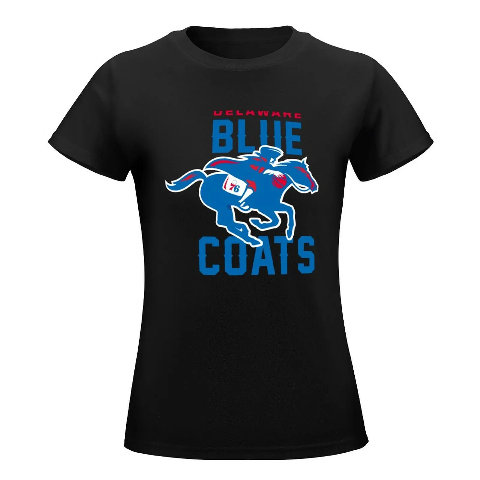 The Delaware Blue Coats T-Shirt Short sleeve tee female shirts graphic tees graphics western t-shirt dress for Women