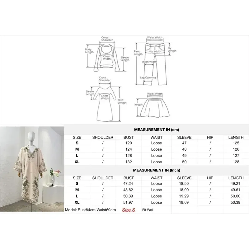 Robes d'été pour femmes, Vintage, Beige, manches longues, capuche, imprimé Floral paon, robe mi-longue ample, 2025