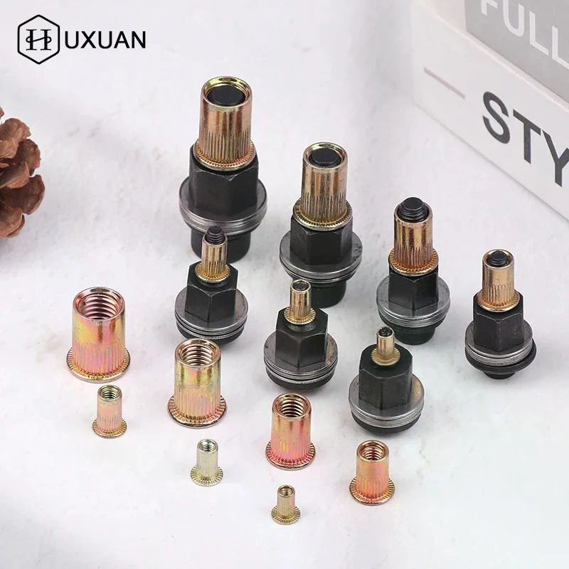 【W】10 قطع مجموعة أدوات صامولة برْشام يدوية مع رؤوس صامولة M3-12 لتركيب الإصلاح بنفسك، ملحق سهل الاستخدام #5