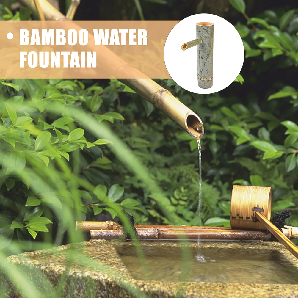 Bamboo Water Fountain Small Bamboo Fountain Bamboo Water Recycling Fountain Decor For Fish Tank Fountains Patio Accessories