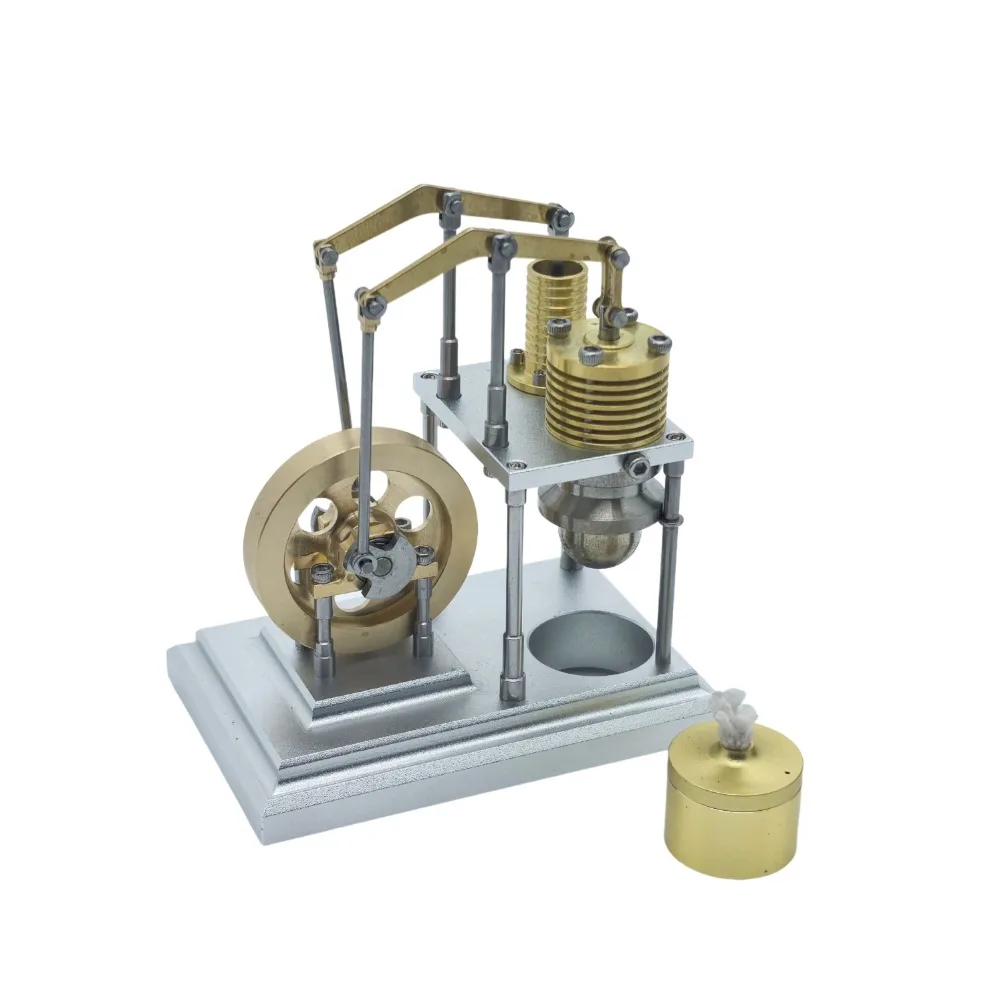Vertical Stirling Engine Model J06A External Combustion Engine External Scientific Teaching Aid Metal Stirling Engine Model