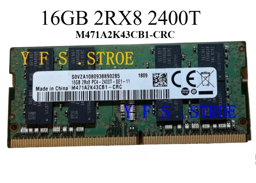16GB 2RX8 2400T DDR4 M471A2K43CB1-CRC