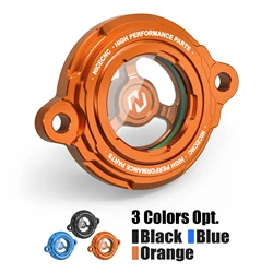 NICECNC Engine Oil Filter Cover Cap For KTM 690 SMC/SMC R/ENDURO/R 2008-2023 Husqvarna 701 Enduro 2016-2023