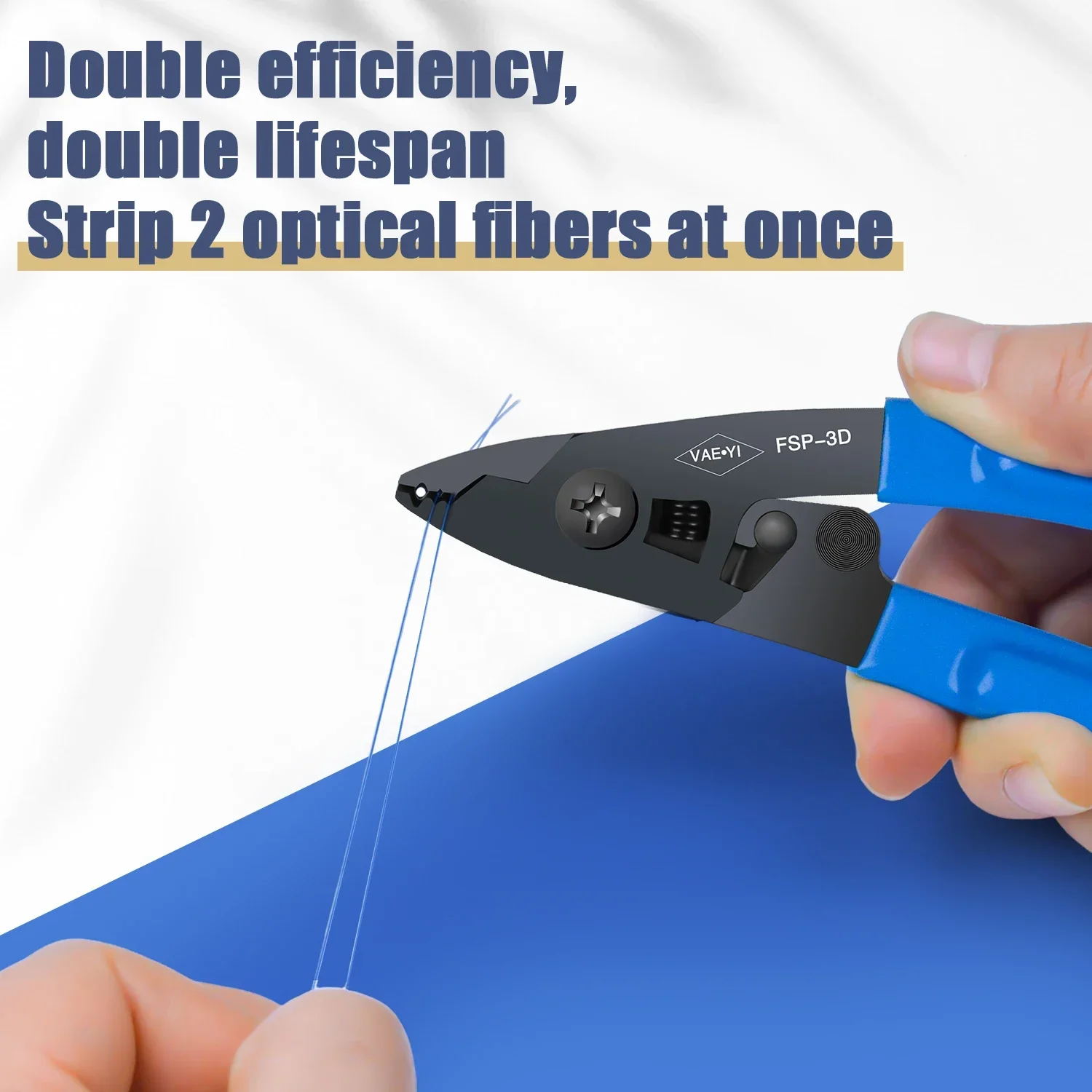 Double Core stripper,Strip 2 optical fibers at once,Fiber Stripper,Cable Stripper,Fiber Optic Tools,Fib