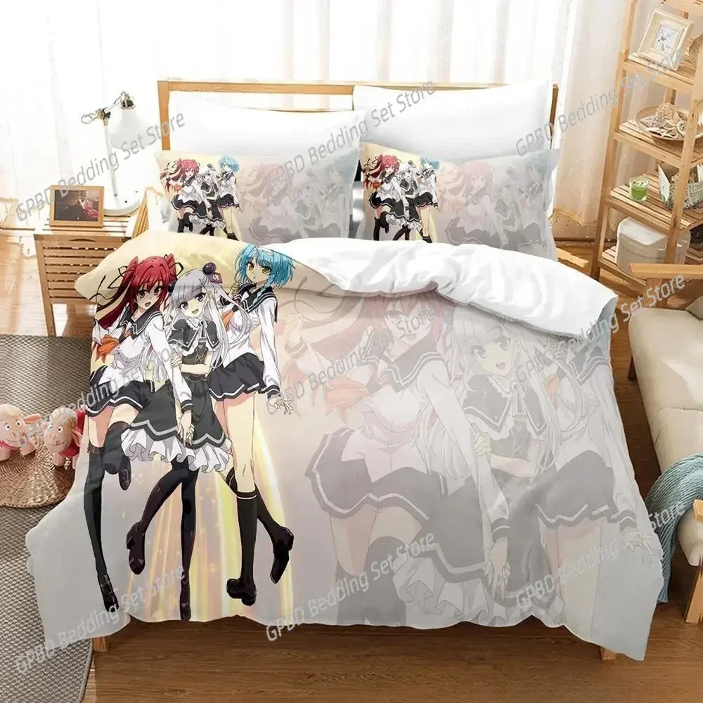 

The Testament of Sister New Devil Bedding Set Cartoon Anime set Adult Kid Bedroom Duvetcover Sets 3D Bikini Girl Bet
