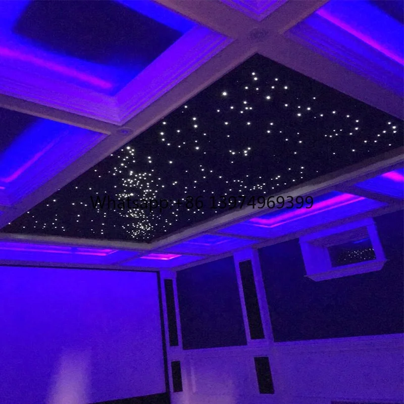 New Fibra Optica Lighting Fiber Optic Star Ceiling Tiles Star Ceiling for Home Living Decoration Accept Customization