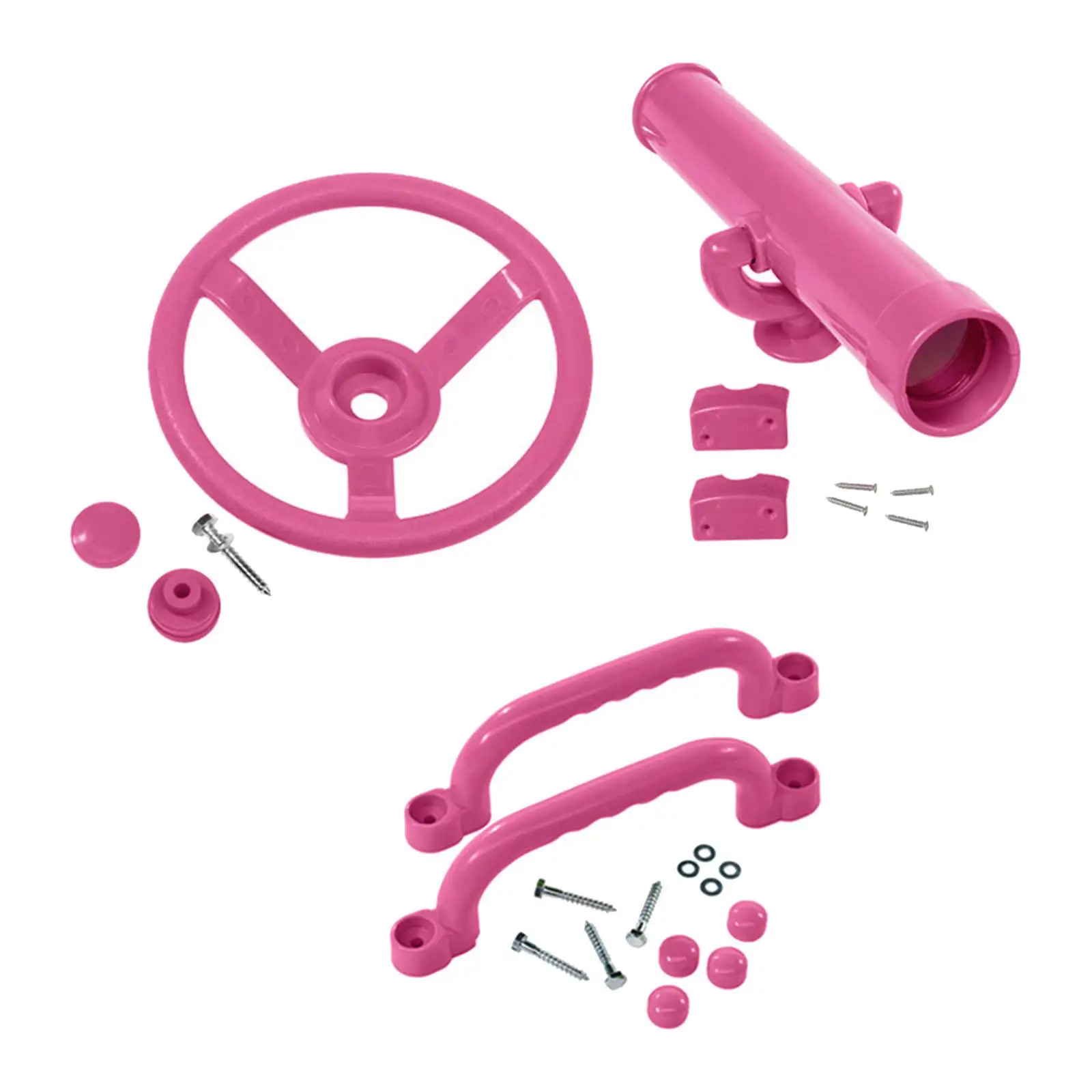 Playground Equipment Swingset Attachments Pink Set Pirate Ship Wheel for Kids