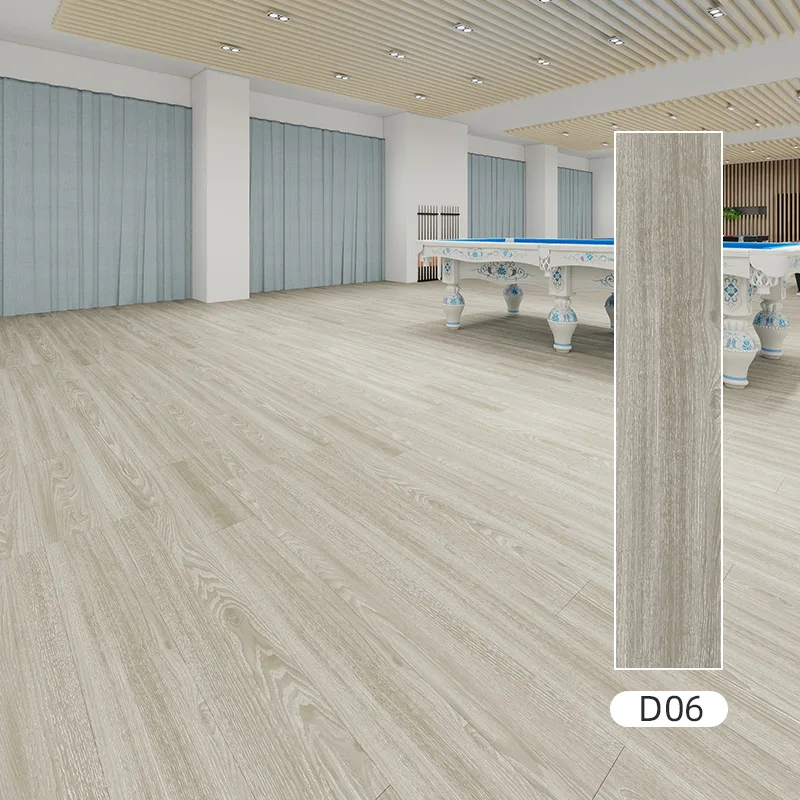 Plancher SPC étanche de haute qualité, hybride commerciale en vinyle, clic, résistant aux empreintes, résistant à l'usure pour salle de bain