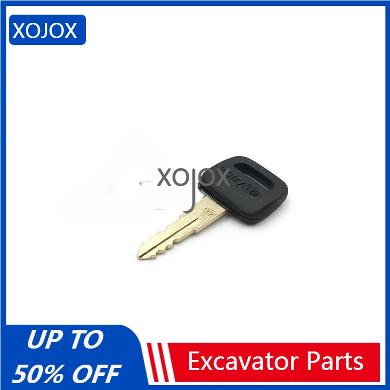 

XOJOX 8 pcs #787 TR2611434 For Komatsu Heavy Equipment Excavators Black Handle Key